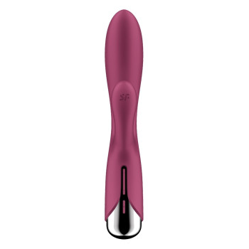 Вібратор-кролик Satisfyer Spinning Rabbit 1 для точки G та клітора, червоний