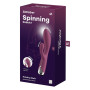 Вібратор-кролик Satisfyer Spinning Rabbit 1 для точки G та клітора, червоний