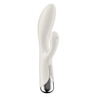 Вібратор-кролик Satisfyer Spinning Rabbit 1 для точки G та клітора, молочний