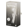 Вібратор-кролик Satisfyer Spinning Rabbit 1 для точки G та клітора, молочний