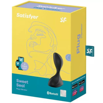 Анальная смарт пробка Satisfyer Sweet Seal с вибрацией черная