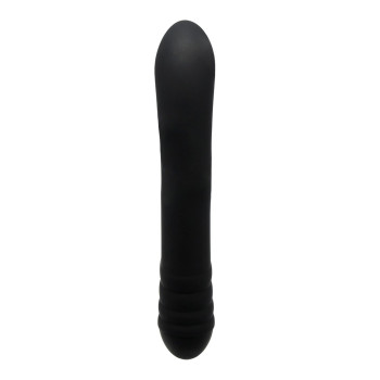 Вібратор-кролик Adrien Lastic Twister з ротацією, чорний