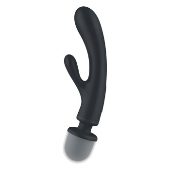 Вібратор-мікрофон Satisfyer Triple Lover потрійна дія, сірий