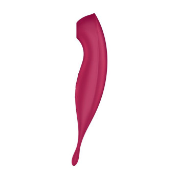 Вибратор с волновой стимуляцией Satisfyer Twirling Pro+ с приложением, красный