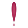 Вибратор с волновой стимуляцией Satisfyer Twirling Pro+ с приложением, красный