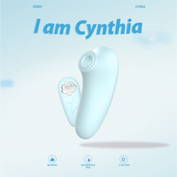 Cтимулятор для клітора з пульсацією Chisa Kissen Cynthia, м'ятний