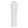 Рельєфна насадка на член You2Toys Crystal Skin Verlangerung із закритою головкою, прозора