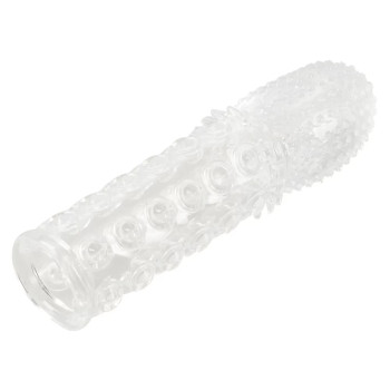 Рельєфна насадка на член You2Toys Crystal Skin Verlangerung із закритою головкою, прозора