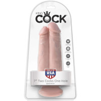 Подвійний фалоімітатор Pipedream King Cock тілесний
