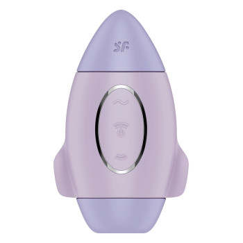 Вибратор Satisfyer Mission Control с вакуумной стимуляцией клитора, фиолетовый