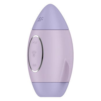 Вибратор Satisfyer Mission Control с вакуумной стимуляцией клитора, фиолетовый