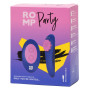 Вібратор у трусики ROMP Party з бездротовим пультом керування, синій
