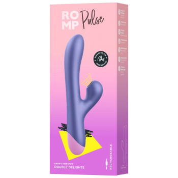 Кролик вібратор з пульсатором для клітора ROMP Pulse фіолетовий