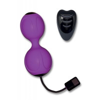 Вагінальні кульки з вібрацією Adrien Lastic Kegel Vibe Purple, діаметр 3,7 см