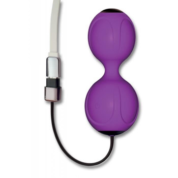 Вагінальні кульки з вібрацією Adrien Lastic Kegel Vibe Purple, діаметр 3,7 см