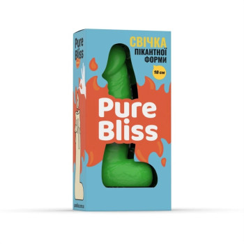 Свічка пікантної форми Pure Bliss BIG Green зелена, 18 см