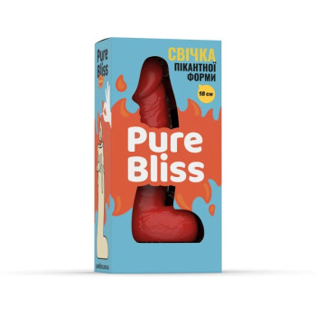 Свічка пікантної форми Pure Bliss BIG Red червона, 18 см