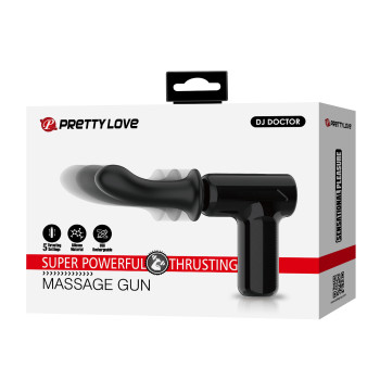 Вібромасажер пістолет Dj Doctor Massage Gun чорний, 12.1 х 3.8