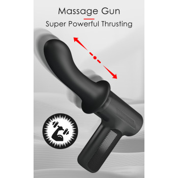 Вібромасажер пістолет Dj Doctor Massage Gun чорний, 12.1 х 3.8