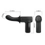 Вібромасажер пістолет Dj Doctor Massage Gun чорний, 12.1 х 3.8