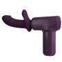 Вібромасажер пістолет Dj Doctor Massage Gun бузковий, 13.6 х 3.9 см