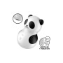 Вакуумний стимулятор із вібрацією Satisfyer Pocket Panda чорно-білий, 8.9 см
