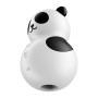 Вакуумний стимулятор із вібрацією Satisfyer Pocket Panda чорно-білий, 8.9 см