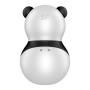 Вакуумний стимулятор із вібрацією Satisfyer Pocket Panda чорно-білий, 8.9 см