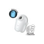 Вакуумний вібратор Satisfyer Glowing Ghost світиться у темряві, білий, 8.4 см.