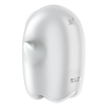 Вакуумний вібратор Satisfyer Glowing Ghost світиться у темряві, білий, 8.4 см.