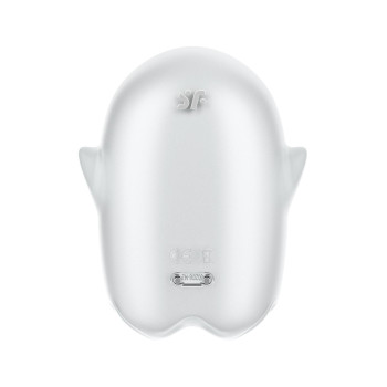 Вакуумний вібратор Satisfyer Glowing Ghost світиться у темряві, білий, 8.4 см.