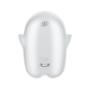 Вакуумний вібратор Satisfyer Glowing Ghost світиться у темряві, білий, 8.4 см.