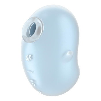 Вібратор вакуумний стимулятор Satisfyer Cutie Ghost блакитний, 9.1 см