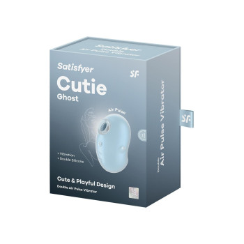Вібратор вакуумний стимулятор Satisfyer Cutie Ghost блакитний, 9.1 см