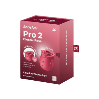 Вакуумний стимулятор троянда Satisfyer Pro 2 червоний, 7 см
