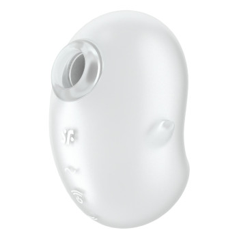 Вакуумний вібратор стимулятор Satisfyer Cutie Ghost білий, 9.1 см