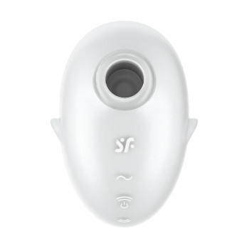 Вакуумний вібратор стимулятор Satisfyer Cutie Ghost білий, 9.1 см