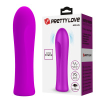 Міні-вібратор PRETTY LOVE Alfreda 12 режимів, рожевий, 10.2 х 2.6 см