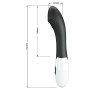 Вібратор для точки G Pretty Love Elemental Vibrator чорний, 19 х 3.2 см