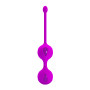 Вагінальні кульки PRETTY LOVE Kegel Tighten Up, фіолетові, 3.2 см
