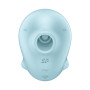 Вакуумный стимулятор Satisfyer Sassy Seal с вибрацией, голубой, 9.5 см