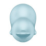 Вакуумный стимулятор Satisfyer Sassy Seal с вибрацией, голубой, 9.5 см
