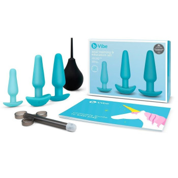 Набір для анального сексу B-Vibe Anal Training 7 предметів, синій