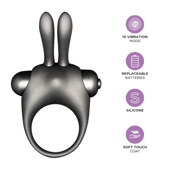 Набір ерекційне віброкільце та краплі для клітора Orgie ORGASMIC BUNNY