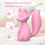 Міні-вібратор кліторальний Every Night Toys Doris у формі лисиці світло-рожевий, 10 режимів вібрації