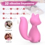 Міні-вібратор кліторальний Every Night Toys Doris у формі лисиці світло-рожевий, 10 режимів вібрації