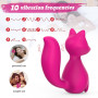 Міні-вібратор кліторальний Every Night Toys Doris у формі лисиці рожевий, 10 режимів вібрації