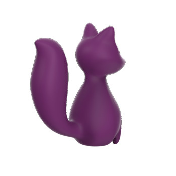Міні-вібратор кліторальний Every Night Toys Doris у формі лисиці фіолетовий, 10 режимів вібрації