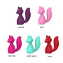 Міні-вібратор кліторальний Every Night Toys Doris у формі лисиці бірюзовий, 10 режимів вібрації
