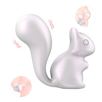 Мини-вибратор клиторальный Every Night Toys Debbie в форме белочки белый, 10 режимов вибрации
